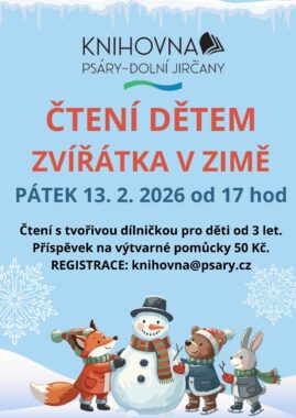 Čtení dětem únor Čtení dětem únor