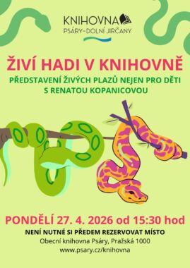Živí hadi v knihovně