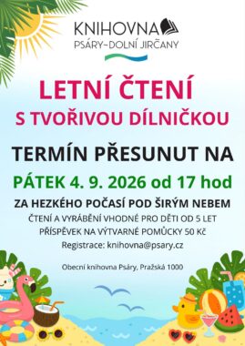 Čtení dětem s tvořivou dílničkou