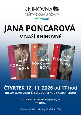 Jana Poncarová v naší knihovně