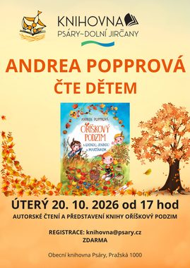 Andrea Popprová čte dětem