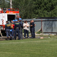 Hasičské závody na hřišti v Dolních Jirčanech 26.5.2012