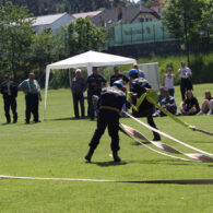 Hasičské závody na hřišti v Dolních Jirčanech 26.5.2012