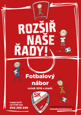 Nábor malých fotbalistů v Čechoslovanu