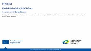 Projekt Hasičská zbrojnice Dolní Jirčany Projekt Hasičská zbrojnice Dolní Jirčany