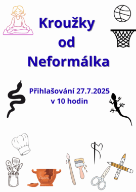 Kroužky v ZŠ AMOS I. pololetí 2025/2026
