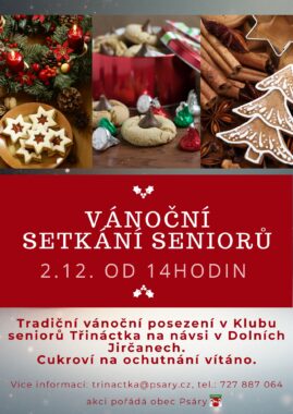 Vánoční posezení pro seniory Vánoční posezení pro seniory