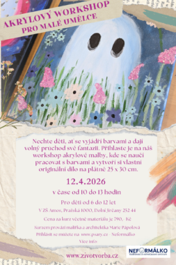 Workshop akrylová malba pro děti i dospělé 12.4.2026