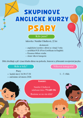 ANGLIČTINA pro 1.-3.třídu v ZŠ AMOS