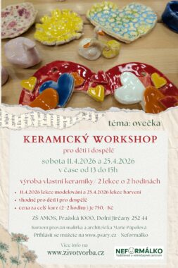 Keramický workshop 11. a 25.4. pro děti i dospělé v ZŠ AMOS téma Keramický workshop 11. a 25.4. pro děti i dospělé v ZŠ AMOS téma