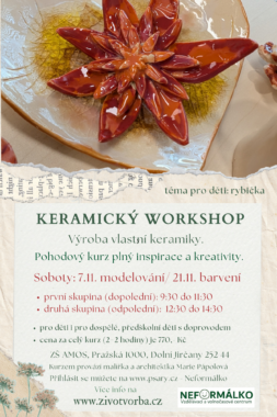 Keramický workshop 7. a 21.11. pro děti i dospělé v ZŠ AMOS téma Keramický workshop 7. a 21.11. pro děti i dospělé v ZŠ AMOS téma